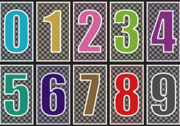 Laser Cut Numbers - бесплатный vector #385533